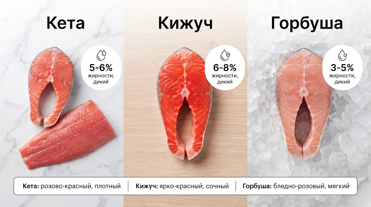 Кета: что за рыба, вкус и чем отличается от кижуча и горбуши